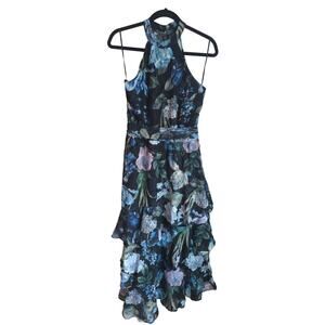 Lipsy Benedicte Floral Halterneck Tiered Dress size 8 NWT